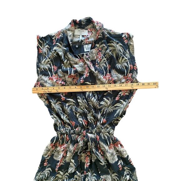 One Teaspoon Palm Floral Tropical Relaxed Boho Vacation Summer Women Romper XS - Picture 3 of 10